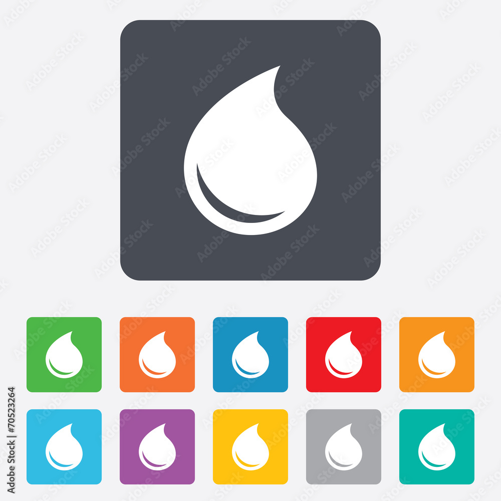 Water drop sign icon. Tear symbol. Water drop sign icon. Tear symbol.
