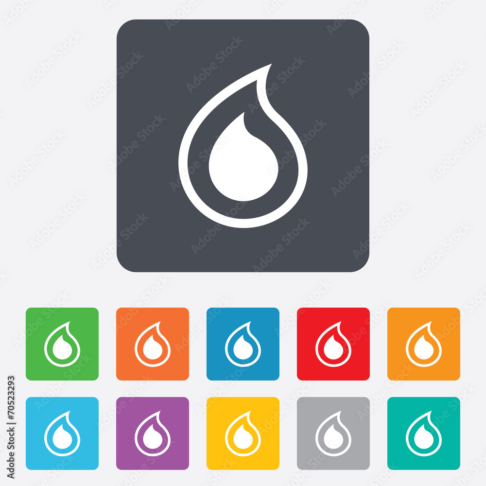 Water drop sign icon. Tear symbol. Water drop sign icon. Tear symbol.