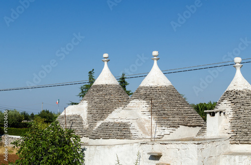 Conical roofs of Alberobello  Apulia - Italy