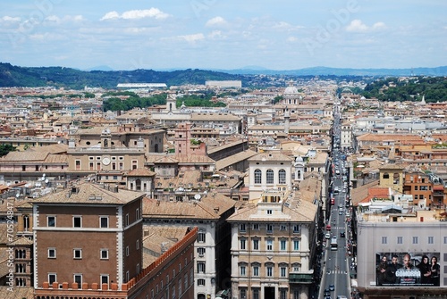 Rome aerial view from Vittorio Emanuele monument