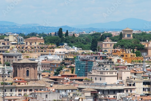 Rome aerial view from Vittorio Emanuele monument