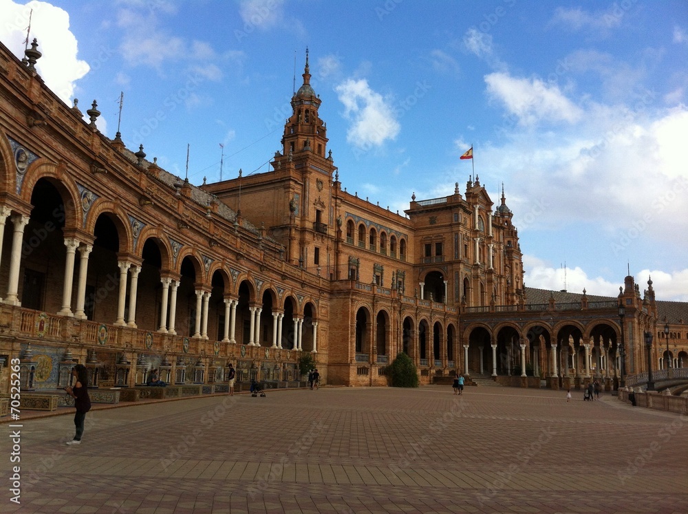 Palast am Plaza de España in Sevilla