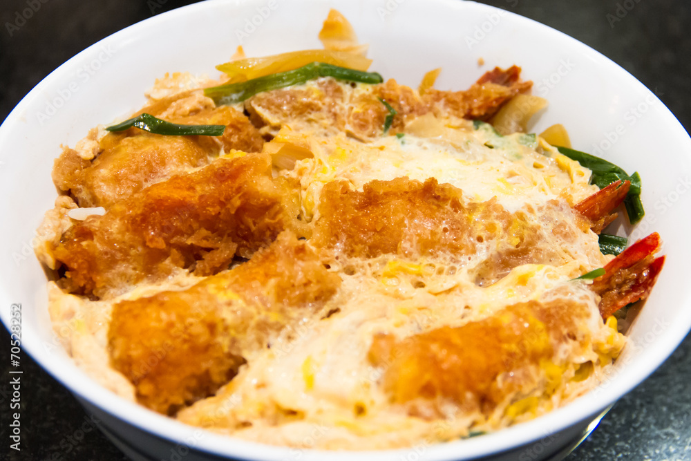 Shrimp breaded rice with eggs Shrimp breaded rice with eggs