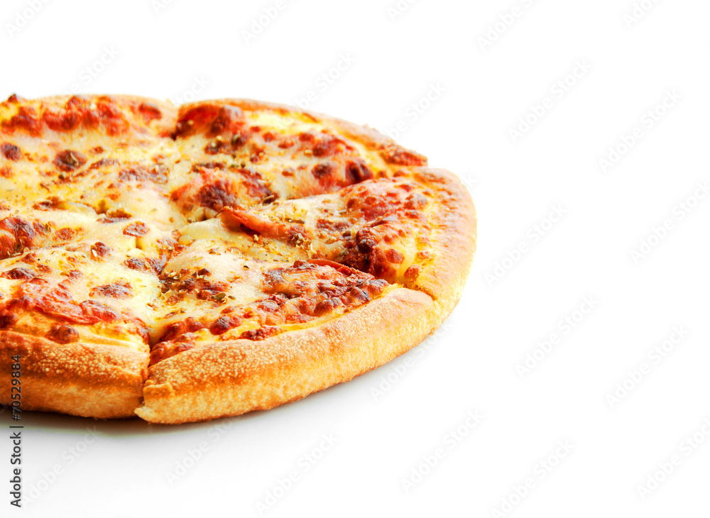 peperoni pizza on white isolate peperoni pizza on white isolate