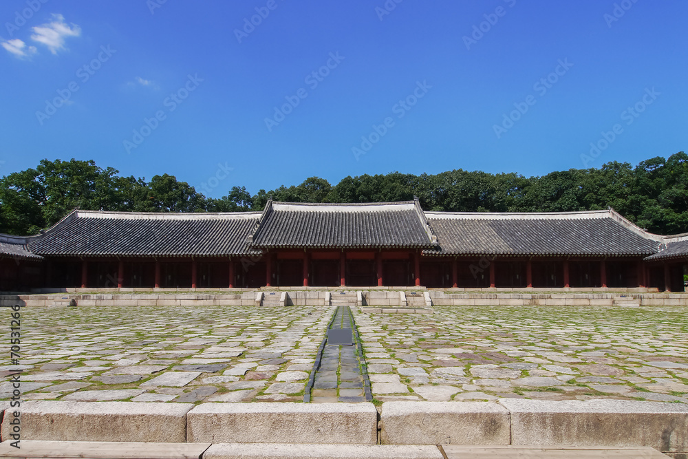 Obraz premium Jongmyo (宗廟), World Heritage shrine in Seoul, Korea