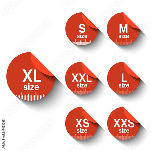 Size  labels