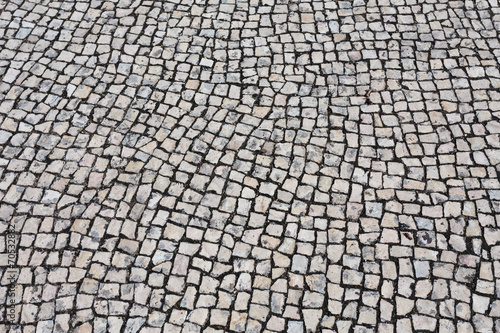 Background of typical portuguese walkway pavement