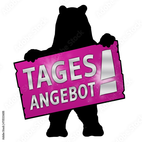 bs48 BearSign - tf10 TradeFair - tages angebot - g1771 photo