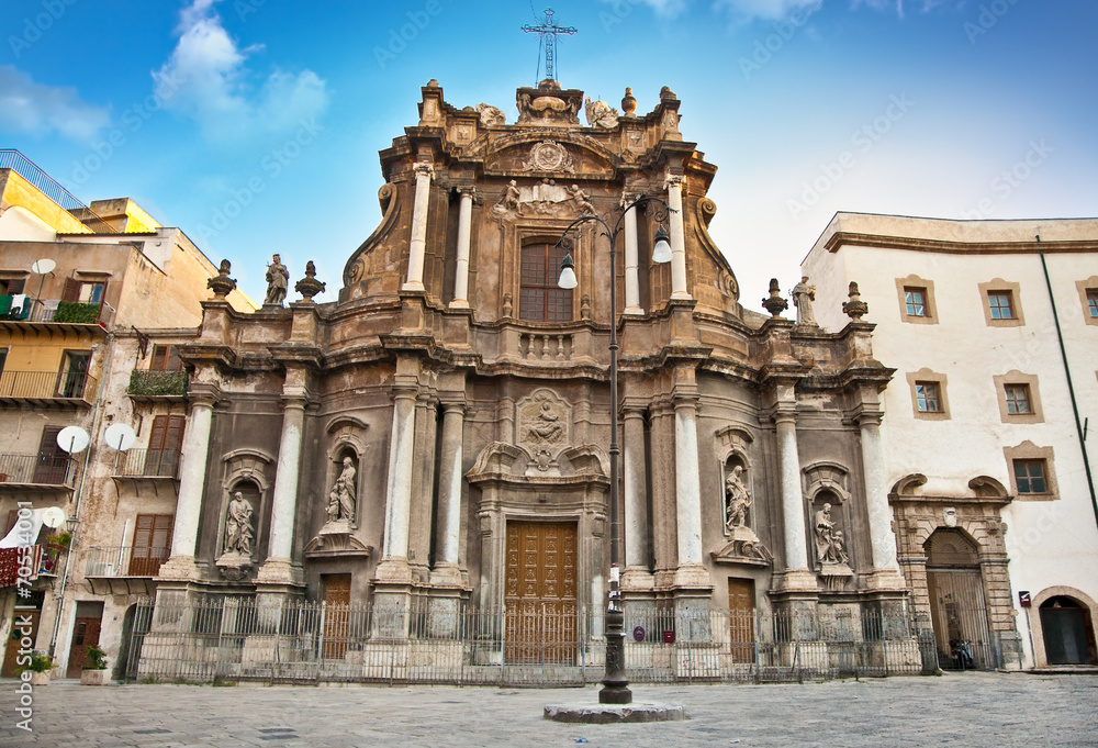 Church in Sant Anna street, Palermo.