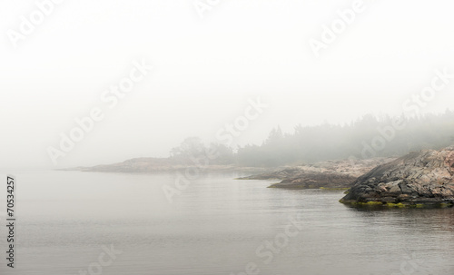 Coastal region during a fog...