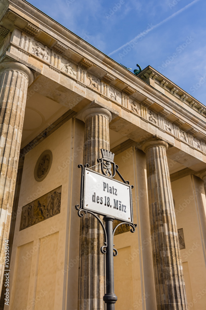 Obraz premium Brandenburger Tor in Berlin