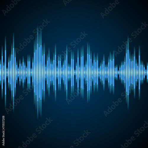 Abstract equalizer background blue