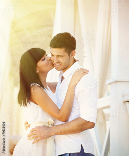 Beautiful young romantic co...