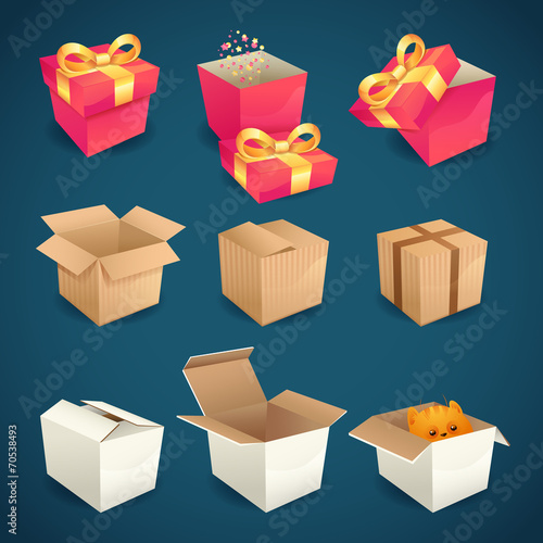 Box and package icons