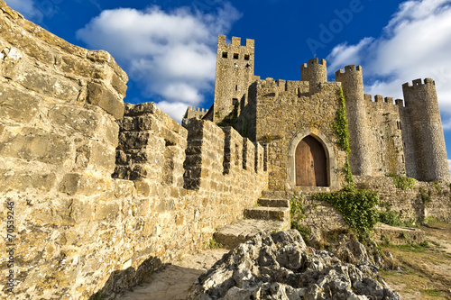 Obraz na płótnie Castle of Obidos, a medieval fortified village in Portugal