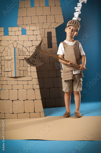 medieval knight child photo