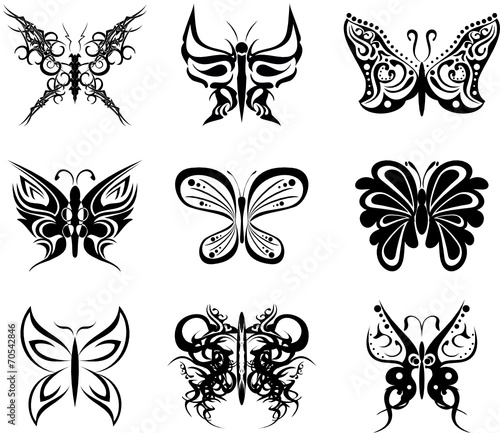 butterfly tatto set pack stickers2