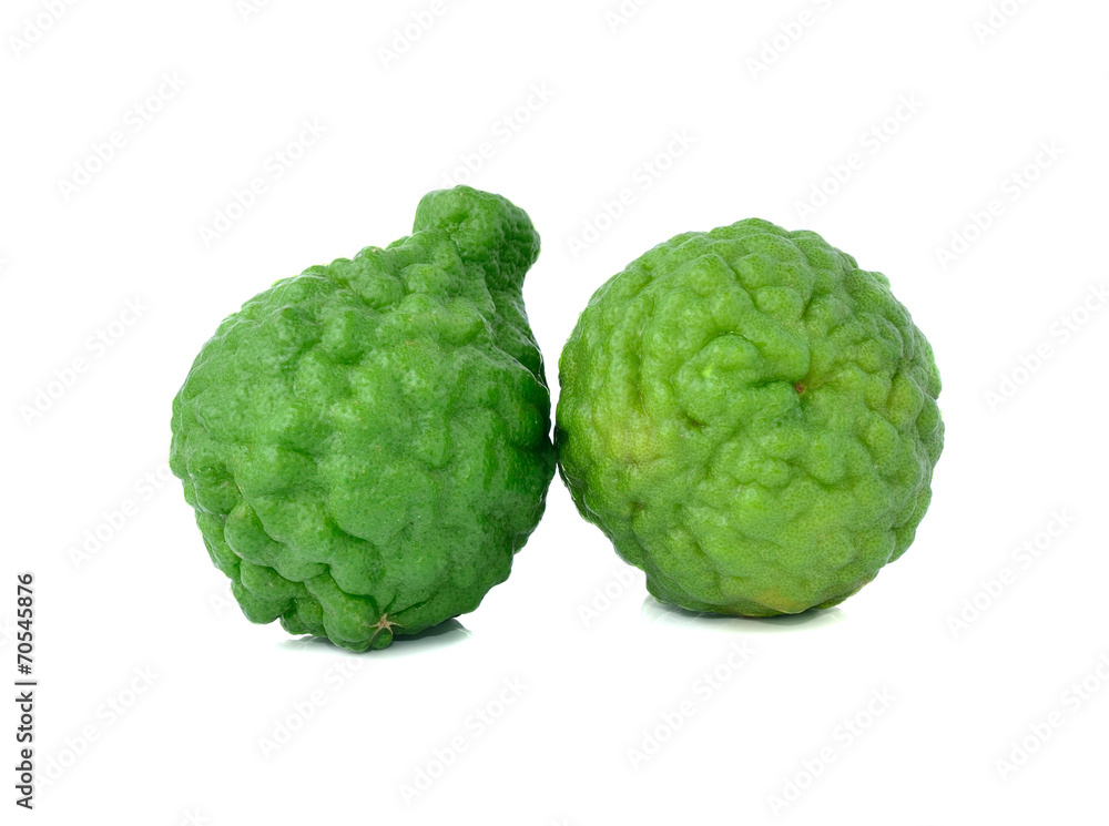 Fototapeta premium Bergamot isolated white background.