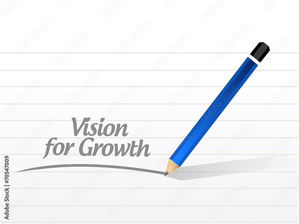 vision for growth message illustration design vision for growth message illustration design
