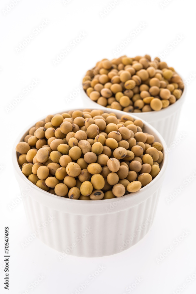 Soybean isolated on white background Soybean isolated on white background