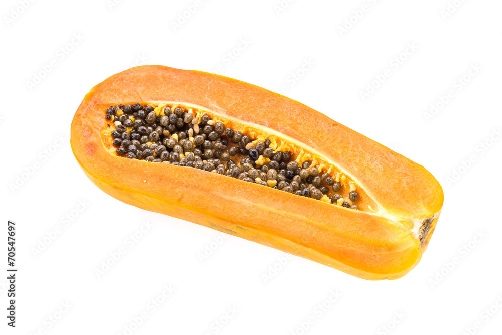 Papaya isolated on white Papaya isolated on white