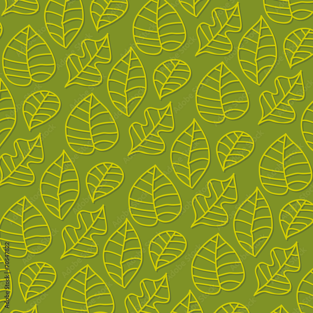 Seamless stylized leaf pattern Seamless stylized leaf pattern