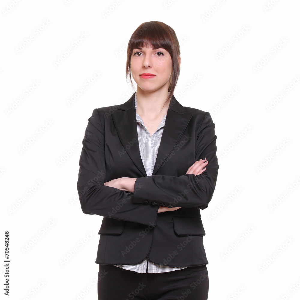 Portrait of an attractive stylish young brunette woman. Portrait of an attractive stylish young brunette woman.