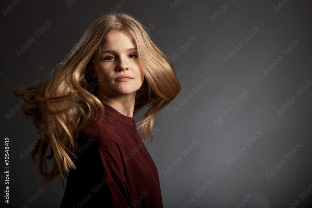 Scandinavian cute young girl portrait Scandinavian cute young girl portrait