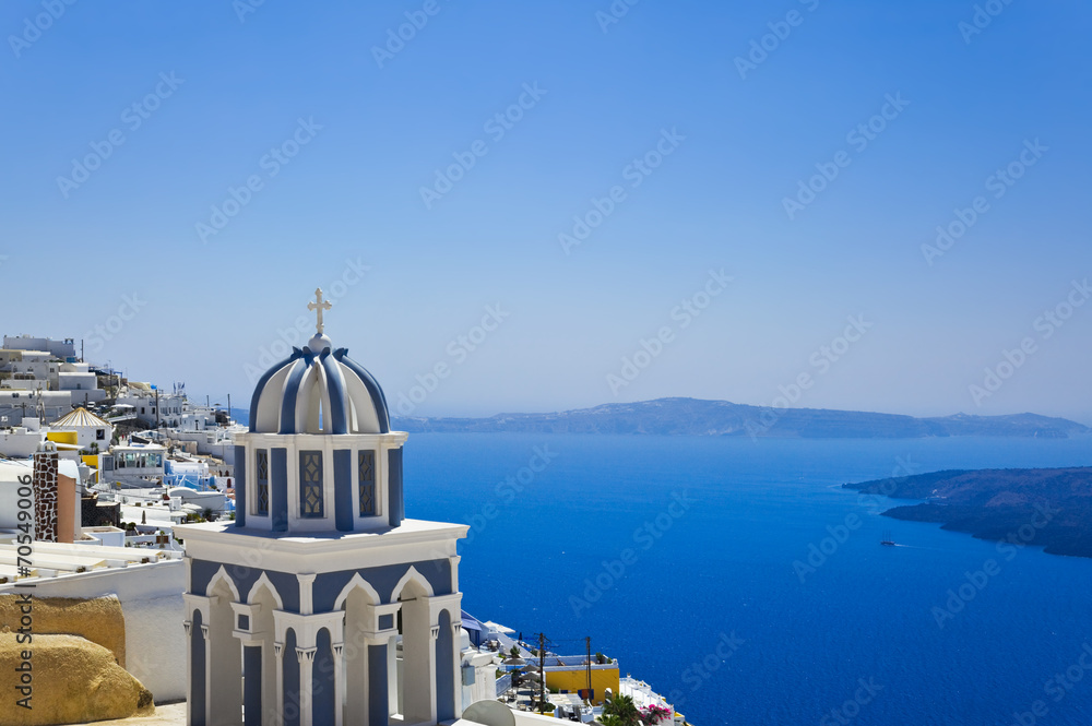 Santorini View - Greece - obrazy, fototapety, plakaty 