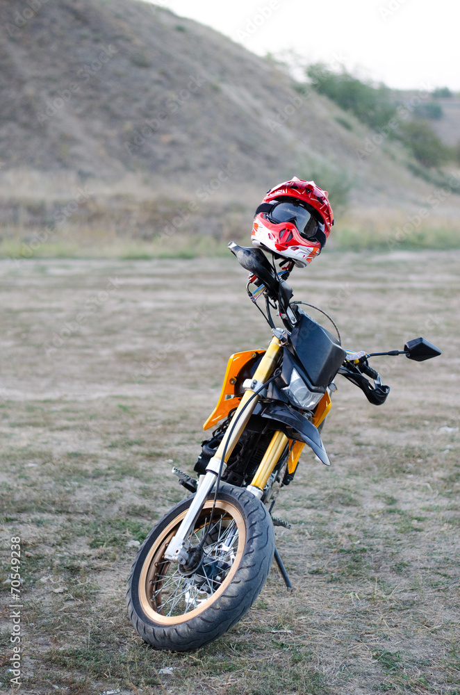 Sport bike for enduro on motocross track