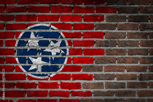 Dark brick wall - Tennessee photo