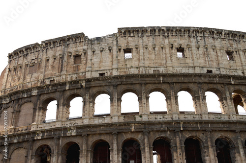 Ruins of the Colosseum in Rome  Italy