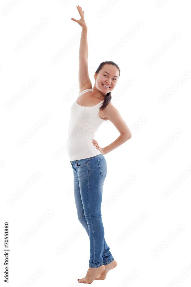 Frau in Jeans Frau in Jeans