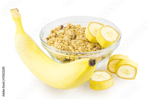 Cereal and banana