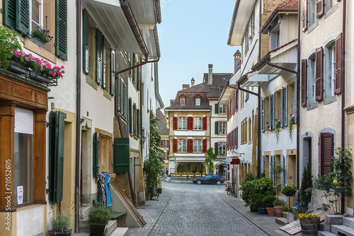 street in Murten,,Switzerland