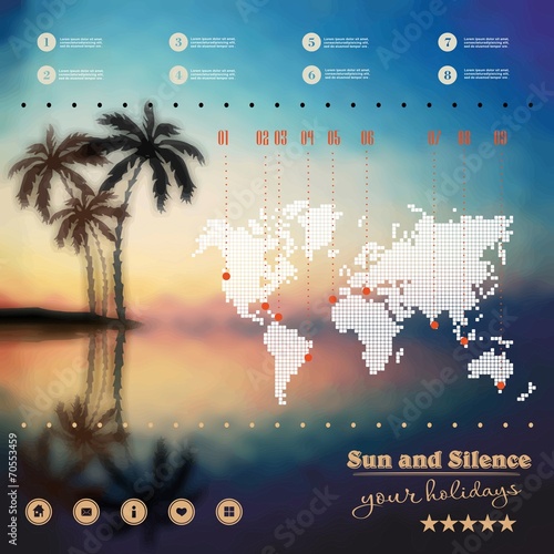 Web and mobile interface template.