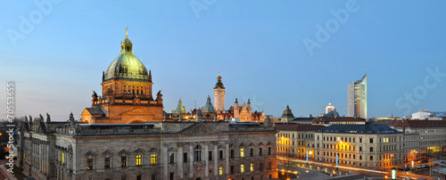 Panorama Skyline Leipzig City