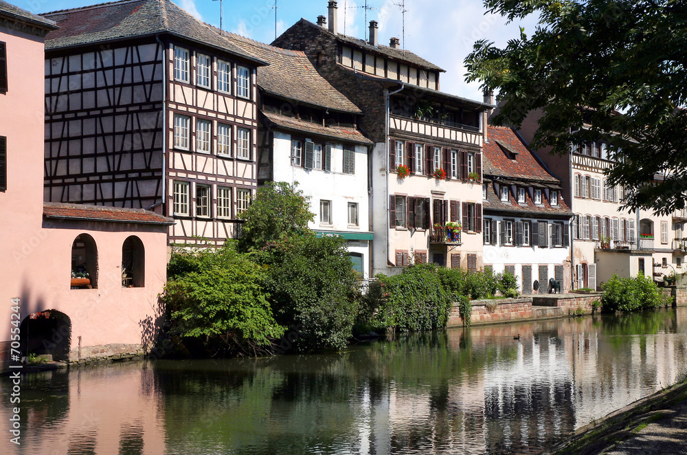 Petite France Old Town in Strasbourg France, Alsace.