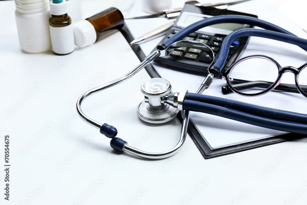Stethoscope close up Stethoscope close up