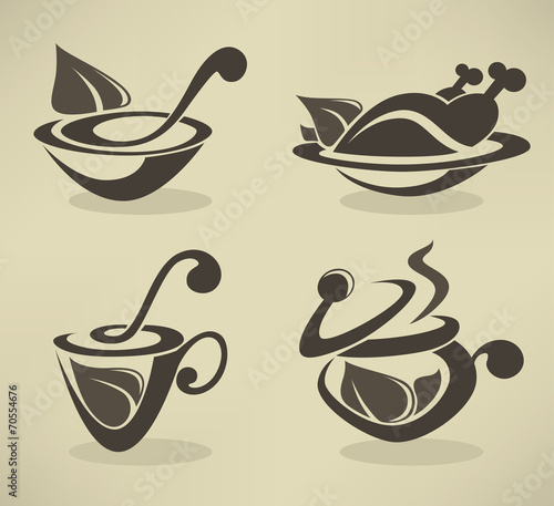 cooking equipment and food symbols