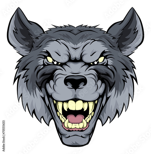 Mean Wolf Mascot