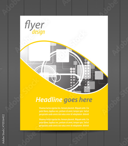 Professional business flyer template or corporate banner