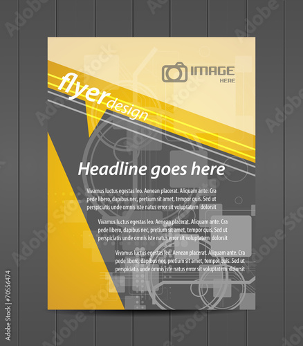 Professional business flyer template or corporate banner