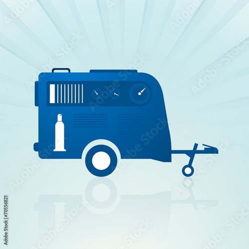 auto trailer with compressor