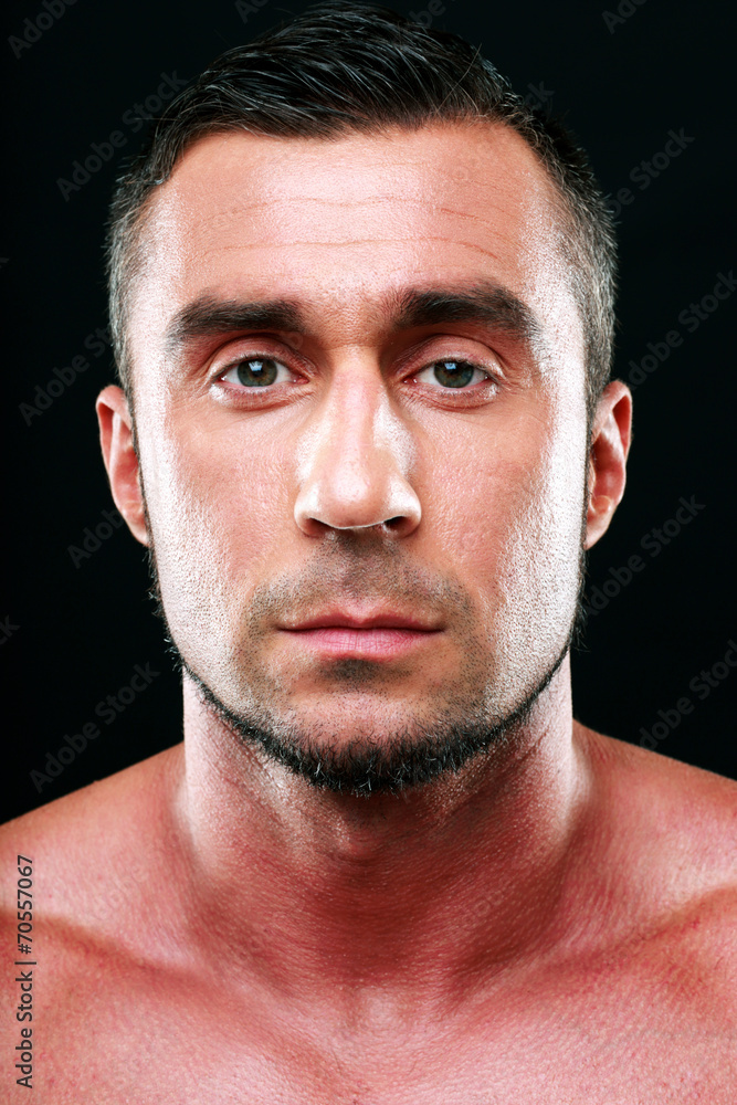 Closeup portrait of a handsome man Closeup portrait of a handsome man