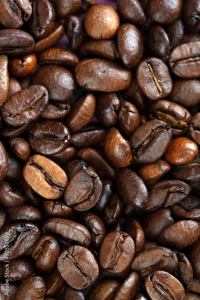 Roasted coffee beans background texture Roasted coffee beans background texture