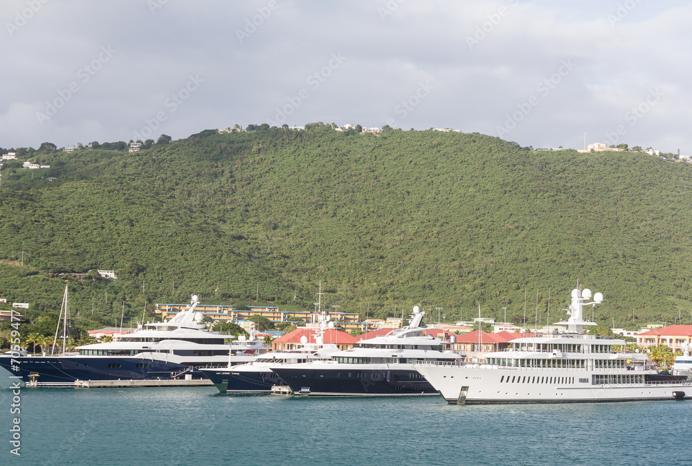 Four Yachts in St Thomas