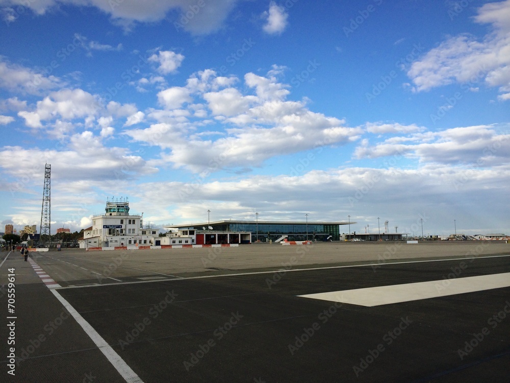 Fototapeta premium Gibraltar Flughafen