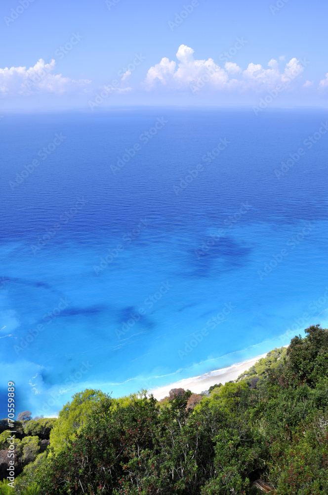 Beautiful sea landscape of Lefkada