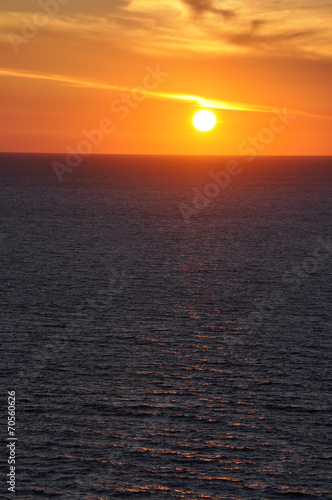 Sun over sea Lefkada